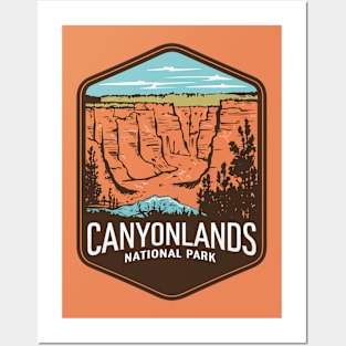 Canyonlands National Park Retro Emblem Posters and Art